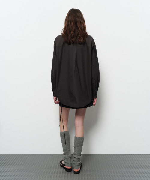 DIAGONAL(ダイアゴナル)の「CURVED STRING SHIRTS (grey)(シャツ/ブラウス・レディース・その他・FREE)」の6枚目の写真