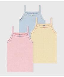 PETIT BATEAU | ミラレキャミソール３枚組(インナーウェア/肌着)