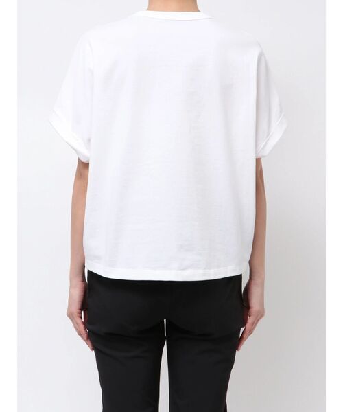 ELENDEEK（エレンディーク）の「ロールアップTカットソー（Tシャツ/カットソー・レディース・チャコールグレー/オフホワイト/ラベンダー・FREE）」の22枚目の写真