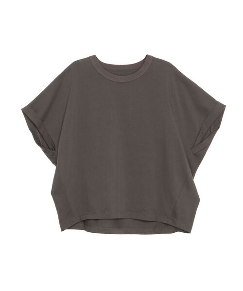 ELENDEEK(エレンディーク)の「ロールアップTカットソー(Tシャツ/カットソー・レディース・チャコールグレー/オフホワイト/ラベンダー・FREE)」の22枚目の写真
