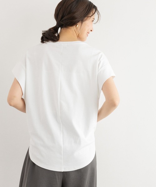 BARNYARDSTORM（バンヤードストーム）の「BARNYARDSTORM / ショルダータックスムースプルオーバー＜セットアップ対応＞（Tシャツ/カットソー・レディース・ブラウン/ホワイト/ブラック・FREE）」の13枚目の写真