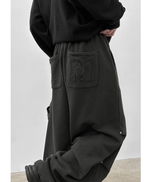 BLACKUP（ブラックアップ）の「[MADE] プルバーンアップリケバンディングパンツ（スウェットパンツ・レディース・チャコール/グレー・FREE）」の8枚目の写真