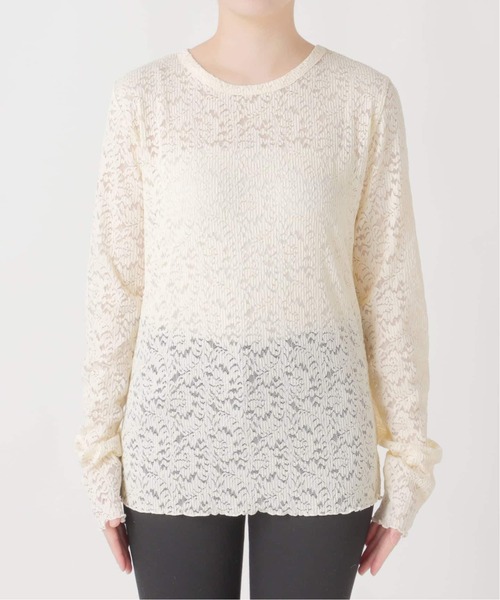 JOURNAL STANDARD(ジャーナルスタンダード)の「《WEB限定追加3》ストレッチフラワーレースインナー(Tシャツ/カットソー・レディース・アイボリー/ホワイト・FREE)」の18枚目の写真