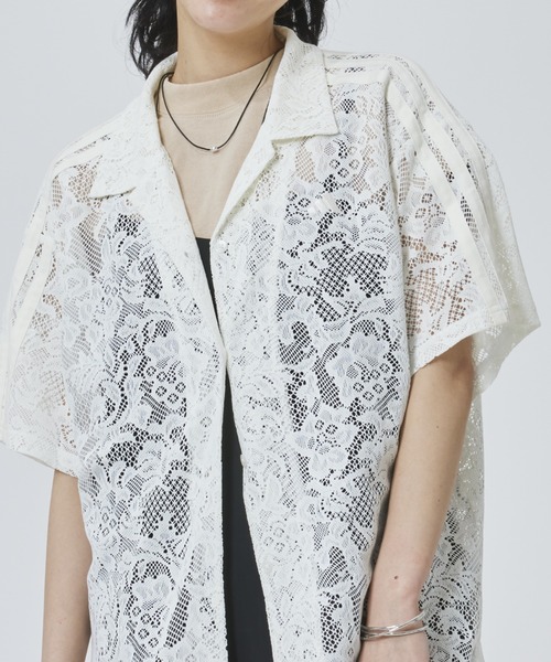 adidas（アディダス）の「【adidas×アルペン限定モデル】アディダス adidas W LACE SS SHIRTS AP（シャツ/ブラウス・レディース・ダークグレー/オレンジ/オフホワイト・S/M/L/XL）」の19枚目の写真