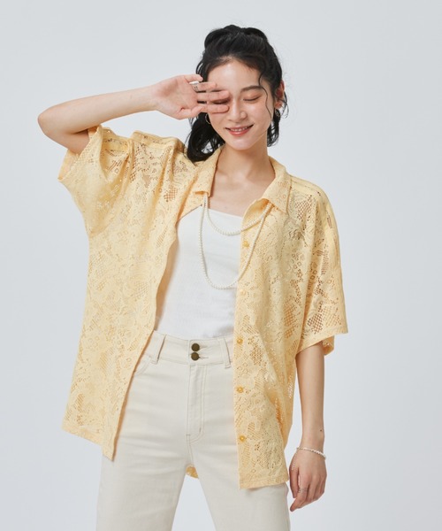 adidas（アディダス）の「【adidas×アルペン限定モデル】アディダス adidas W LACE SS SHIRTS AP（シャツ/ブラウス・レディース・ダークグレー/オレンジ/オフホワイト・S/M/L/XL）」の4枚目の写真