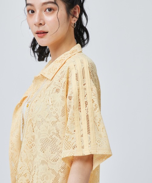 adidas（アディダス）の「【adidas×アルペン限定モデル】アディダス adidas W LACE SS SHIRTS AP（シャツ/ブラウス・レディース・ダークグレー/オレンジ/オフホワイト・S/M/L/XL）」の10枚目の写真