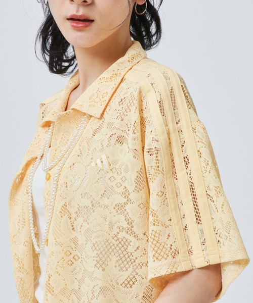adidas（アディダス）の「【adidas×アルペン限定モデル】アディダス adidas W LACE SS SHIRTS AP（シャツ/ブラウス・レディース・ダークグレー/オレンジ/オフホワイト・S/M/L/XL）」の11枚目の写真