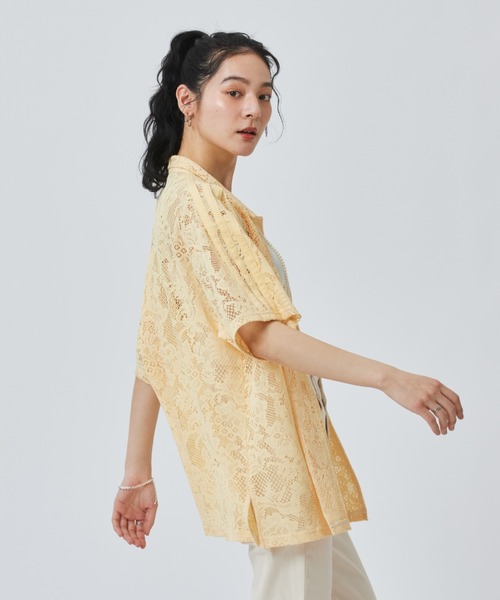 adidas（アディダス）の「【adidas×アルペン限定モデル】アディダス adidas W LACE SS SHIRTS AP（シャツ/ブラウス・レディース・ダークグレー/オレンジ/オフホワイト・S/M/L/XL）」の5枚目の写真
