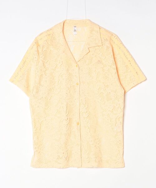 adidas（アディダス）の「【別注】アディダス adidas W LACE SS SHIRTS AP 限定コラボ（シャツ/ブラウス・レディース・ダークグレー/オレンジ/オフホワイト・S/M/L/XL）」の6枚目の写真