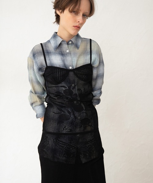 leinwande(ラインヴァンド)の「Blueberry Lace Slip Dress / ブルーベリーレーススリップドレス(ドレス・レディース・ブルー/White/ブラック系/レッド系・ONE SIZE)」の2枚目の写真
