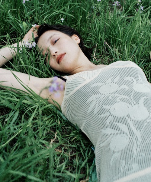 leinwande(ラインヴァンド)の「Blueberry Lace Slip Dress / ブルーベリーレーススリップドレス(ドレス・レディース・ブルー/White/ブラック系/レッド系・ONE SIZE)」の1枚目の写真