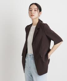 NANO universe｜ナノユニバースのテーラードジャケット（ブラウン/茶色
