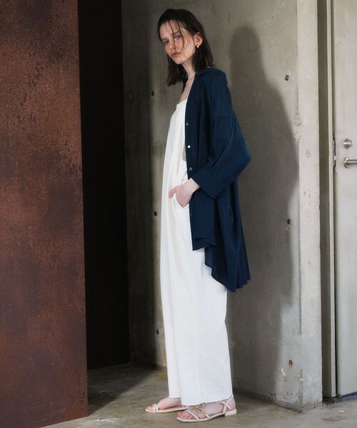 Editt by YECCA VECCA(エディットバイイェッカヴェッカ)の「綿麻ツイルサロペット(サロペット/オーバーオール・レディース・オフホワイト・FREE)」の6枚目の写真