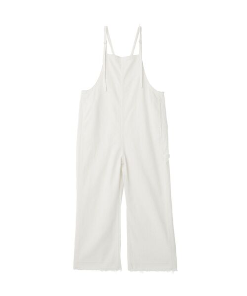 Editt by YECCA VECCA(エディットバイイェッカヴェッカ)の「綿麻ツイルサロペット(サロペット/オーバーオール・レディース・オフホワイト・FREE)」の7枚目の写真