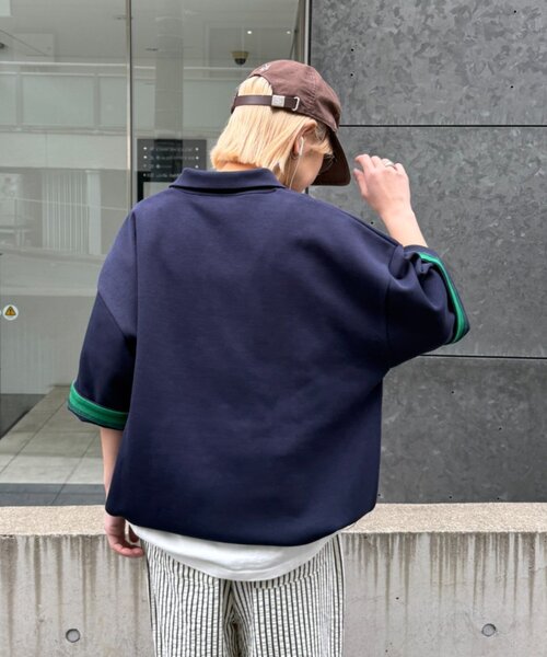 CIAOPANIC TYPY(チャオパニックティピー)の「冷感プリントワッフルポロシャツ(ポロシャツ・レディース・ネイビー/アイボリー/グレー・MEDIUM/LARGE)」の15枚目の写真