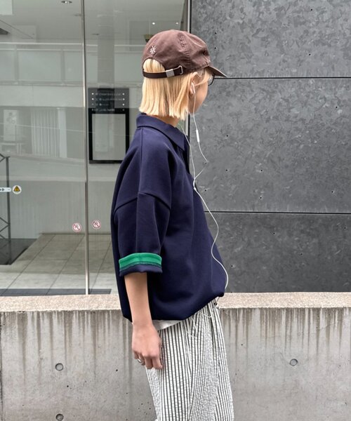 CIAOPANIC TYPY(チャオパニックティピー)の「冷感プリントワッフルポロシャツ(ポロシャツ・レディース・ネイビー/アイボリー/グレー・MEDIUM/LARGE)」の17枚目の写真