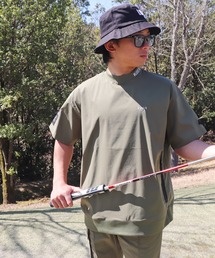 LUXE R GOLF（ラグジュ ゴルフ）の「(RM)【LUXE R GOLF】ストレッチ クロス ハーフジップ プルオーバー 半袖 シャツ（Tシャツ/カットソー）」