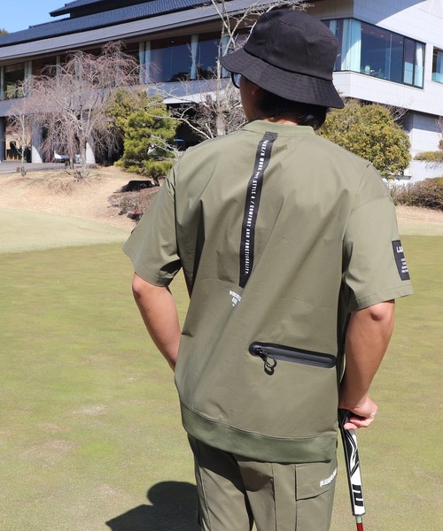 LUXE/R GOLF(ラグジュ ゴルフ)の「(RM)【LUXE/R GOLF】ストレッチ クロス ハーフジップ プルオーバー 半袖 シャツ(Tシャツ/カットソー・メンズ・ホワイト/ダークグレー/カーキ/ブラック・X-LARGE/LARGE/MEDIUM)」の19枚目の写真