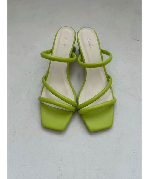 dazzlin(ダズリン)の「ストラップシンプルサンダル(サンダル・レディース・ブラック/オフホワイト/ライム・LARGE/MEDIUM)」の3枚目の写真