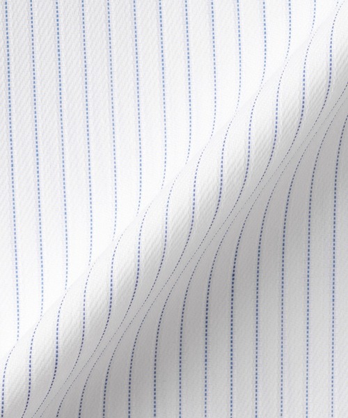 TOKYO SHIRTS(トウキョウシャツ)の「【透け防止】 形態安定ノンアイロン レギュラー 7分袖ビジネスワイシャツ(ビジネスシャツ・レディース・ブルー・S/M/L/LL/XL)」の2枚目の写真