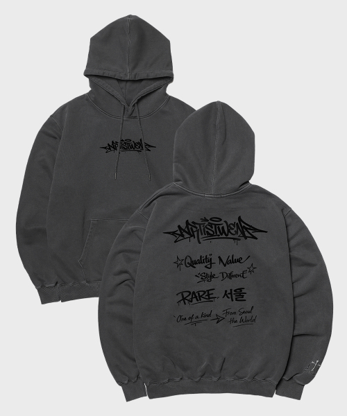 ARTISTWEAR（アーティストウェア）の「[ATW] レアソウル ピグメント フードパーカー - 2COLOR（パーカー・レディース・ブラック/レッド・MEDIUM/LARGE/X-LARGE/XX-LARGE）」の14枚目の写真