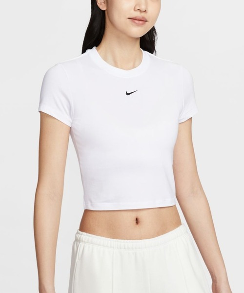 NIKE（ナイキ）の「ナイキ NIKE ナイキ  NSW CHLL CRP S/S Tシャツ（Tシャツ/カットソー・レディース・ブラック/ホワイト・S/M/L/XL）」の2枚目の写真