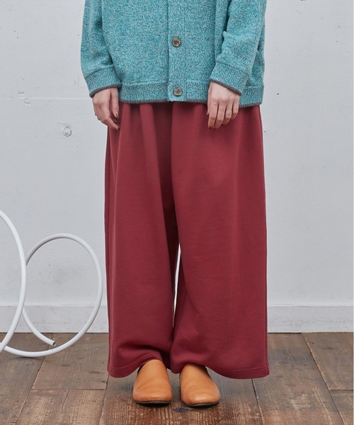 Dulcamara（ドゥルカマラ）の「ワイドSWパンツ（スウェットパンツ・メンズ・ローズ/ヘザーチャコール/ブラック・1/0）」の3枚目の写真