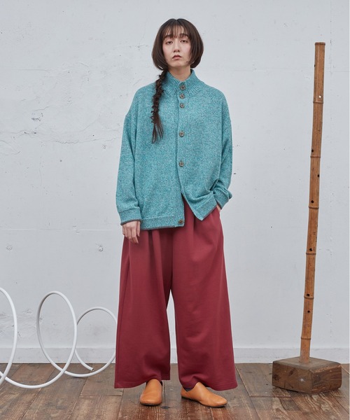 Dulcamara（ドゥルカマラ）の「ワイドSWパンツ（スウェットパンツ・メンズ・ローズ/ヘザーチャコール/ブラック・1/0）」の8枚目の写真