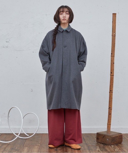 Dulcamara（ドゥルカマラ）の「ワイドSWパンツ（スウェットパンツ・メンズ・ローズ/ヘザーチャコール/ブラック・1/0）」の10枚目の写真