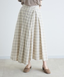 cloche チェック柄ラップスカート