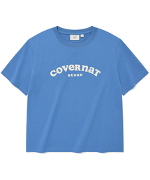 ウーマン クーパー ロゴ ブサン Tシャツ Blue