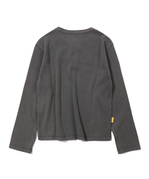 MAINBOOTH(メインブース)の「Washed Henley T-shirt(CHARCOAL)(Tシャツ/カットソー・レディース・その他・1/2)」の16枚目の写真