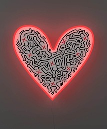 entre square（アントレスクエアー）の「【予約商品】 キース･ヘリング Dance Love Heart／YELLOWPOP（イエローポップ）（照明）」