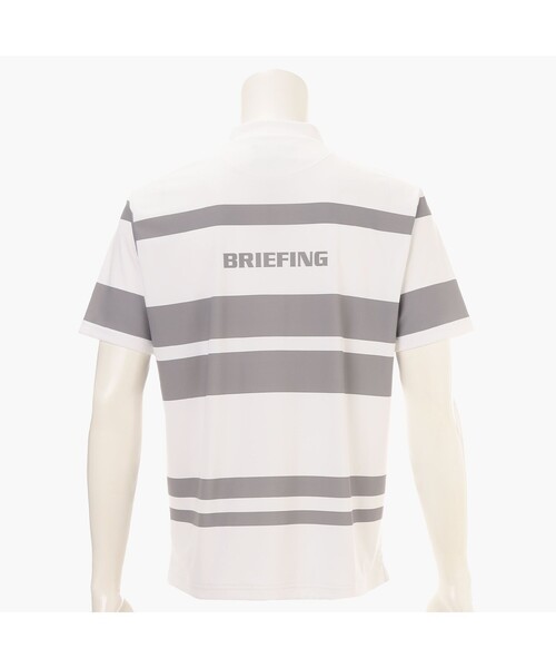 BRIEFING（ブリーフィング）の「【BRIEFING GOLF／ブリーフィングゴルフ】MEN’S PANEL STRIPE HIGHNECK RF（Tシャツ/カットソー・メンズ・ネイビー/グリーン系その他2/ブラック/ホワイト・L/M）」の5枚目の写真