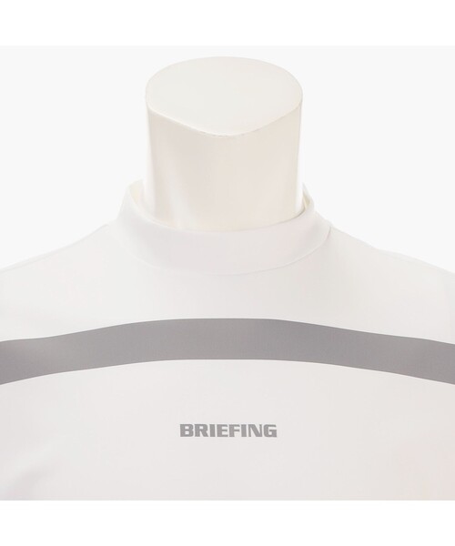 BRIEFING（ブリーフィング）の「【BRIEFING GOLF／ブリーフィングゴルフ】MEN’S PANEL STRIPE HIGHNECK RF（Tシャツ/カットソー・メンズ・ネイビー/グリーン系その他2/ブラック/ホワイト・L/M）」の7枚目の写真