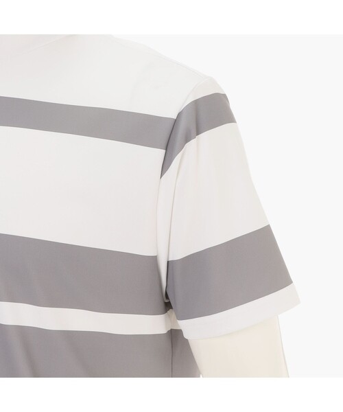 BRIEFING（ブリーフィング）の「【BRIEFING GOLF／ブリーフィングゴルフ】MEN’S PANEL STRIPE HIGHNECK RF（Tシャツ/カットソー・メンズ・ネイビー/グリーン系その他2/ブラック/ホワイト・L/M）」の9枚目の写真