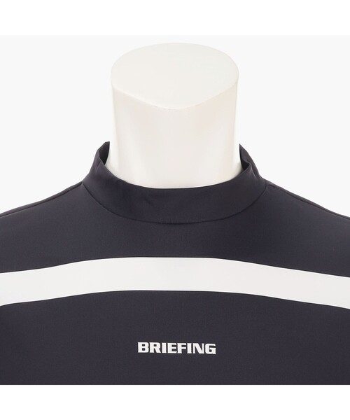 BRIEFING（ブリーフィング）の「【BRIEFING GOLF／ブリーフィングゴルフ】MEN’S PANEL STRIPE HIGHNECK RF（Tシャツ/カットソー・メンズ・ネイビー/グリーン系その他2/ブラック/ホワイト・L/M）」の15枚目の写真