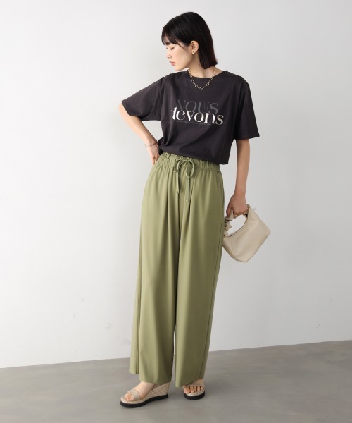 Bou Jeloud(ブージュルード)の「ニュアンスロゴTee(Tシャツ/カットソー・レディース・ブラウン/チャコールグレー/オフホワイト・FREE)」の16枚目の写真