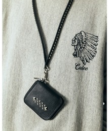 CALEE（キャリー）の「STUDS LEATHER ZIP MULTI WALLET（財布）」