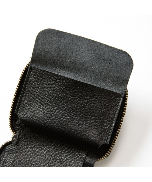 CALEE（キャリー）の「STUDS LEATHER ZIP MULTI WALLET（財布・メンズ・ブラック・FREE）」の6枚目の写真
