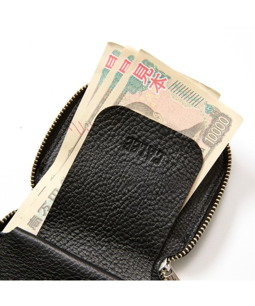 CALEE（キャリー）の「STUDS LEATHER ZIP MULTI WALLET（財布・メンズ・ブラック・FREE）」の7枚目の写真