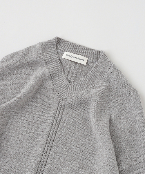SimplyComplicated/シンプリーコンプリケイテッド V NECK KNIT SWEATER