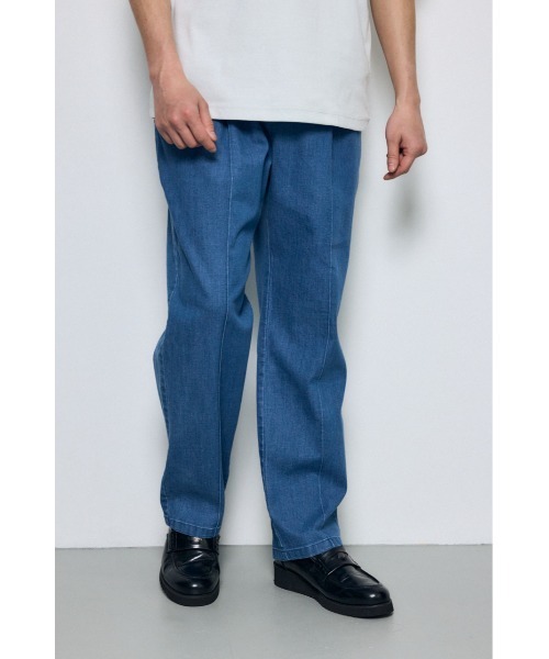 AZUL by moussy(アズールバイマウジー)の「COOL MAX デニムスラックス(スラックス・メンズ・ワンウォッシュ/ライトブルー・SMALL/MEDIUM/LARGE)」の14枚目の写真