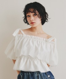 REDYAZEL | ショルダーリボンフリルオフショルブラウス(シャツ/ブラウス)