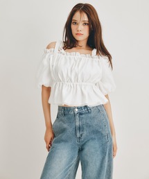肩リボンオフショルブラウス」に該当するファッション通販 - ZOZOTOWN