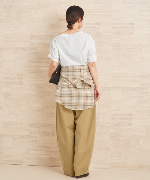 plage(プラージュ)の「Barrel Chinos パンツ(チノパンツ・レディース・アイボリー/ベージュ・34/36/38)」の14枚目の写真