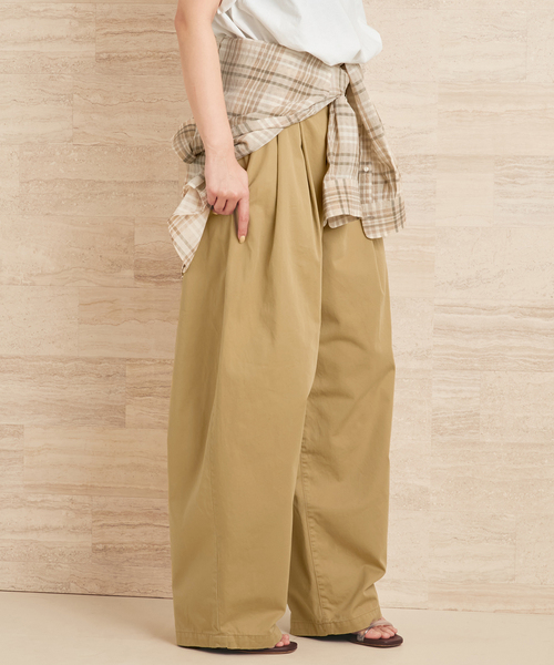 plage(プラージュ)の「Barrel Chinos パンツ(チノパンツ・レディース・アイボリー/ベージュ・34/36/38)」の16枚目の写真