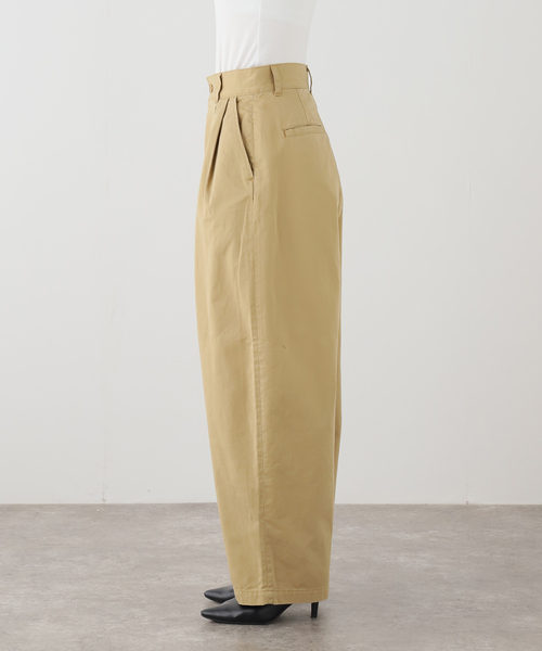 plage(プラージュ)の「Barrel Chinos パンツ(チノパンツ・レディース・アイボリー/ベージュ・34/36/38)」の5枚目の写真