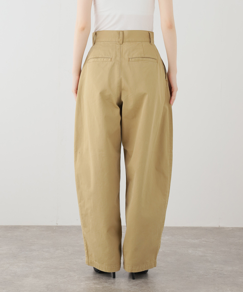 plage(プラージュ)の「Barrel Chinos パンツ(チノパンツ・レディース・アイボリー/ベージュ・34/36/38)」の6枚目の写真