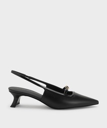 CHARLES & KEITH | バックルストラップ スリングバックパンプス(パンプス)